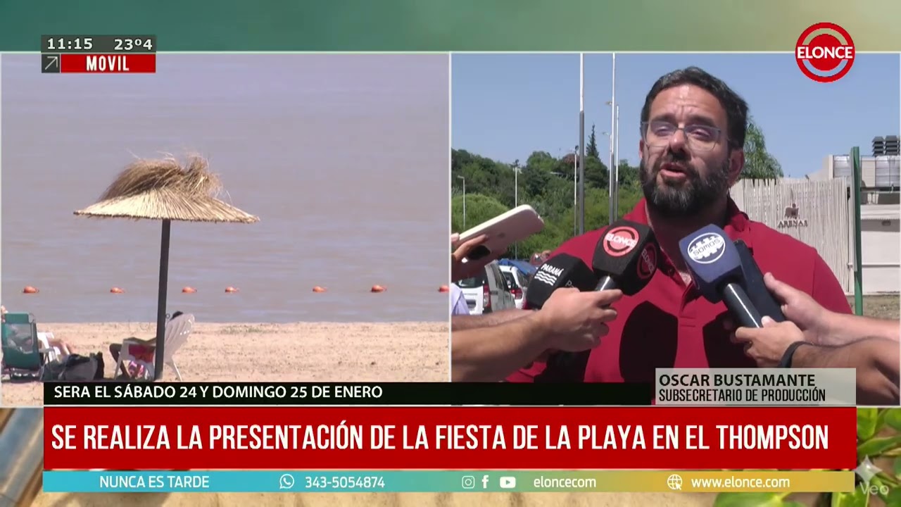 Se realiza la presentación de la Fiesta de la Playa en el Thompson - 20/01/26