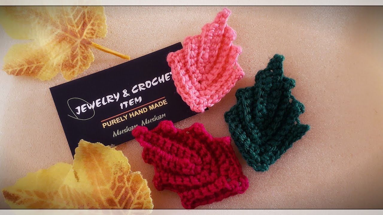 Irish Crochet Leaf Tutorial