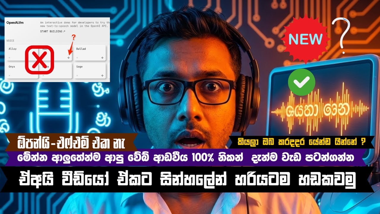 Free AI Sinhala Voice Generator 2026 🔥 | Sinhala Voice AI Tutorial