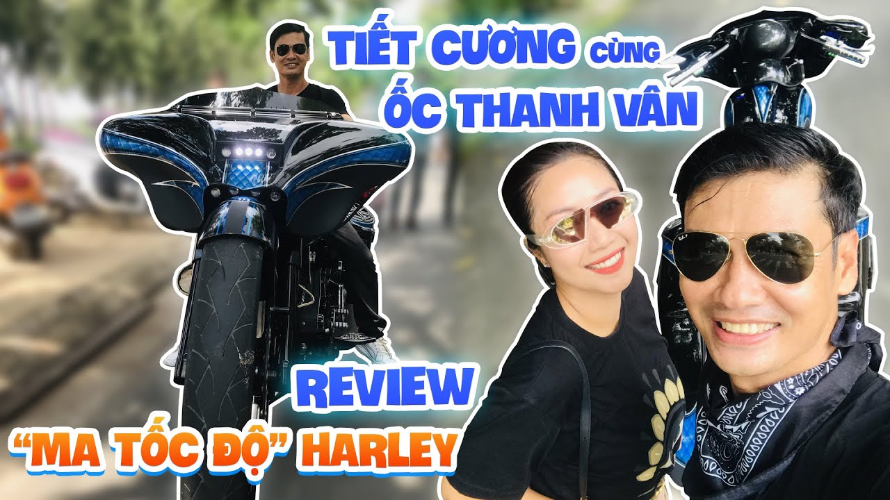 Ốc Thanh Vân sợ hãi khi được Ns Tiết Cương chở đi bằng Harley 