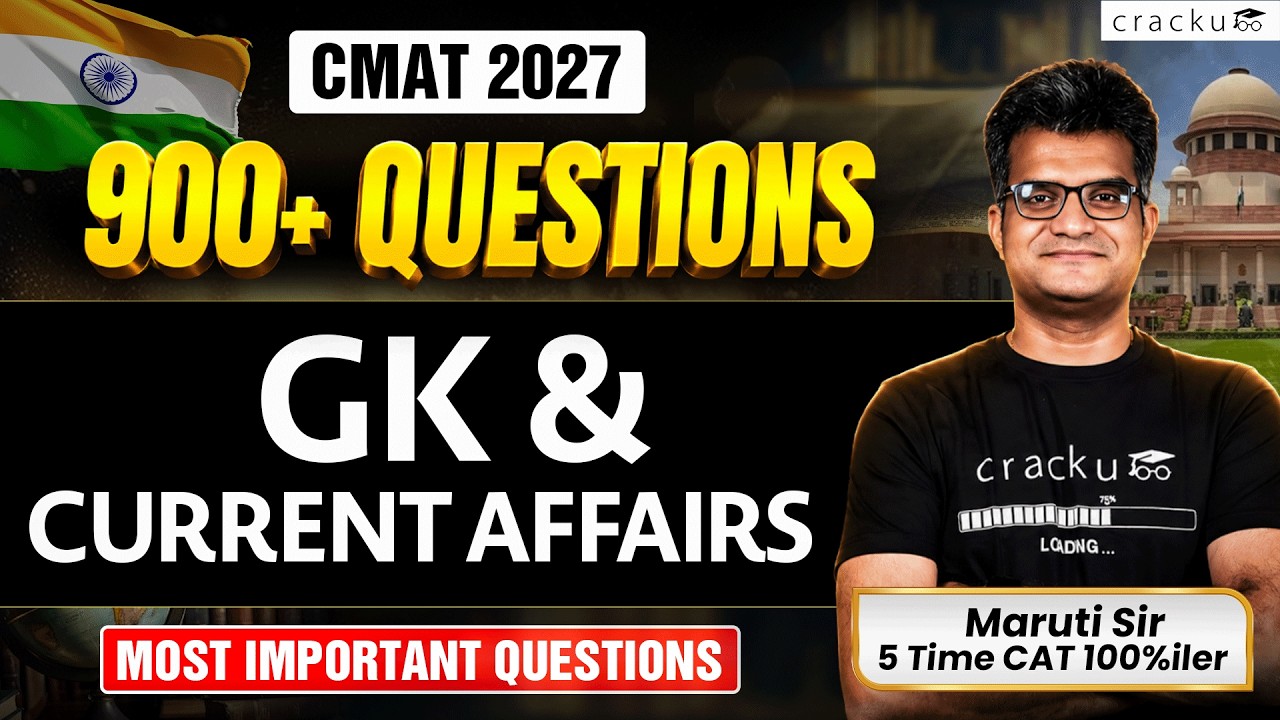 CMAT 2027 GK & Current Affairs | 900+ Most Important Questions for CMAT Preparation