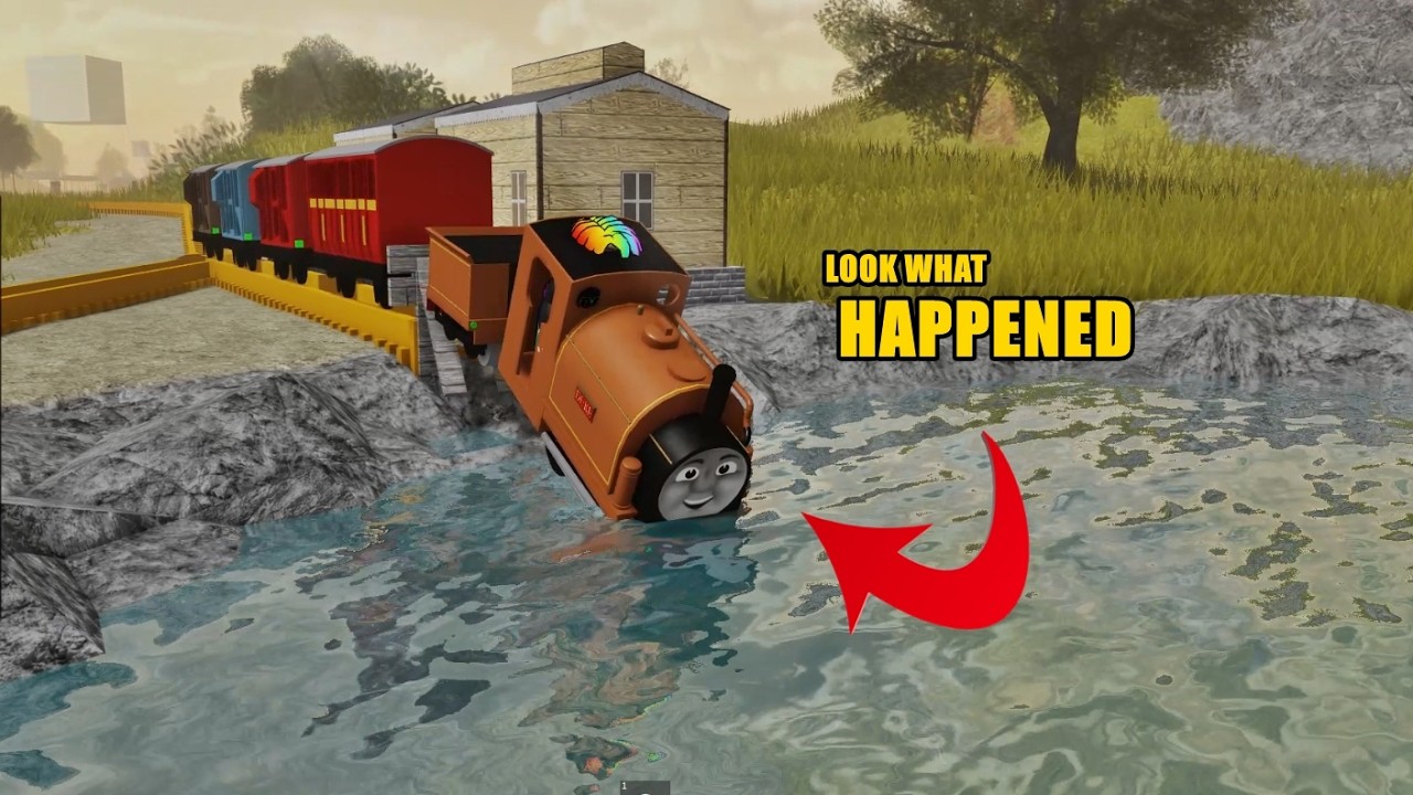 Small Diesel10 High Speed Train Disaster on the Most Dangerous Cliff Realistic Crash Accidents