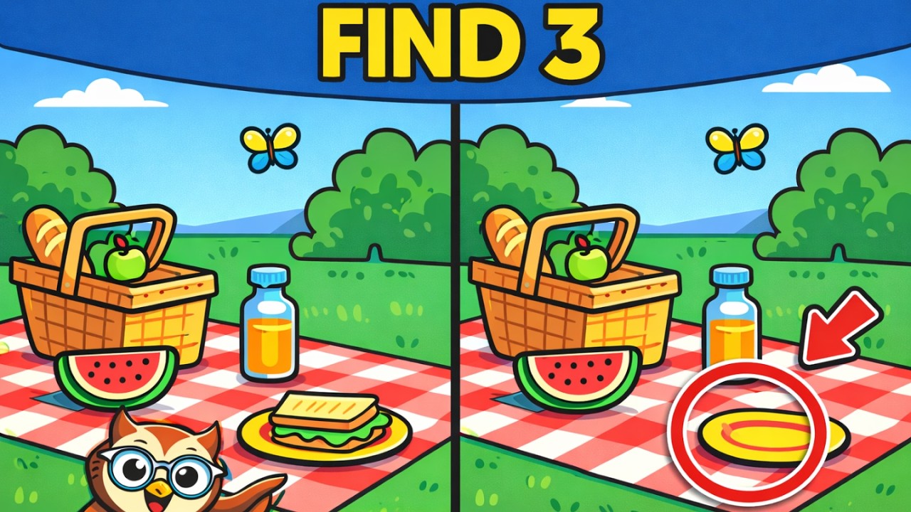 Spot the 3 Differences — Looks Easy, Isn’t!