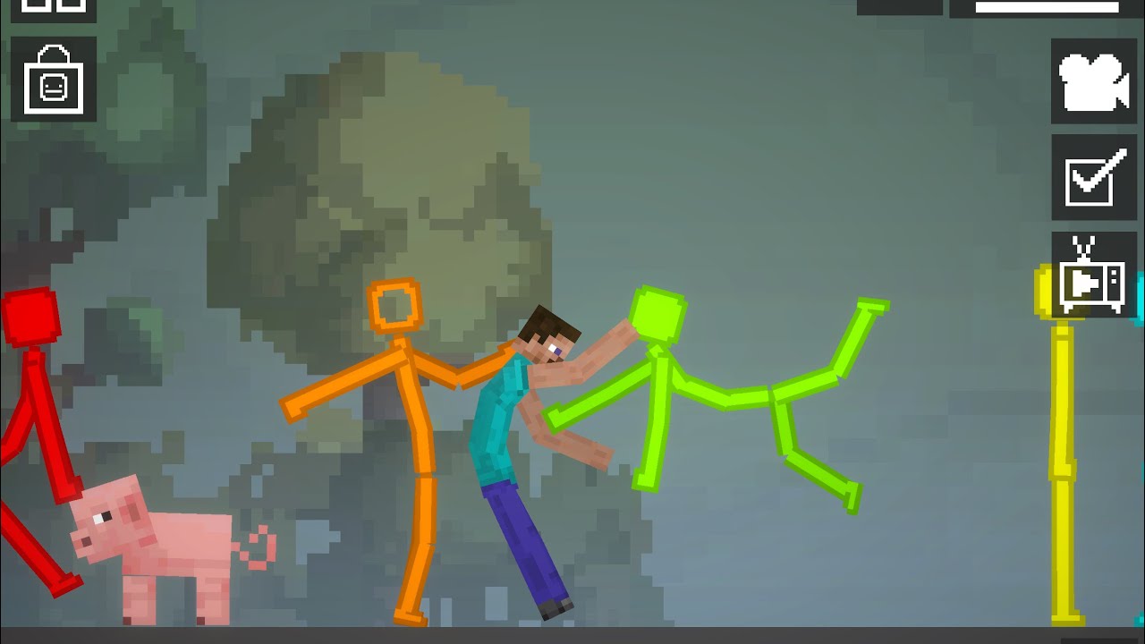 Melon Playground против Minecraft, эпизод 3 &mdash; Стив Игрок