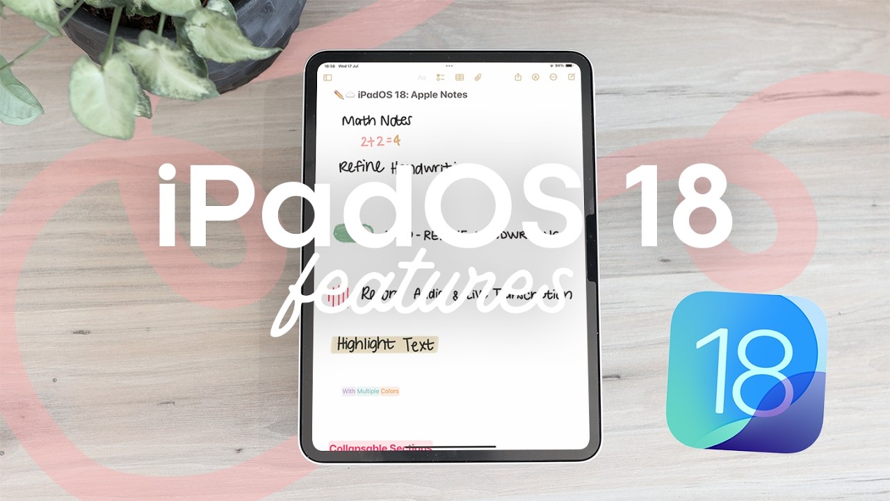✏️🎧 New iPadOS 18 Features you NEED to try!