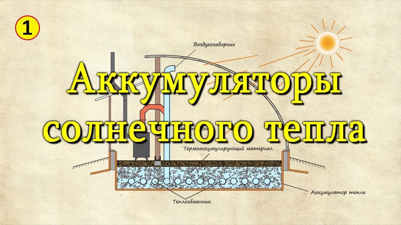 Солнечный вегетарий.  Аккумуляторы тепла. Обзор