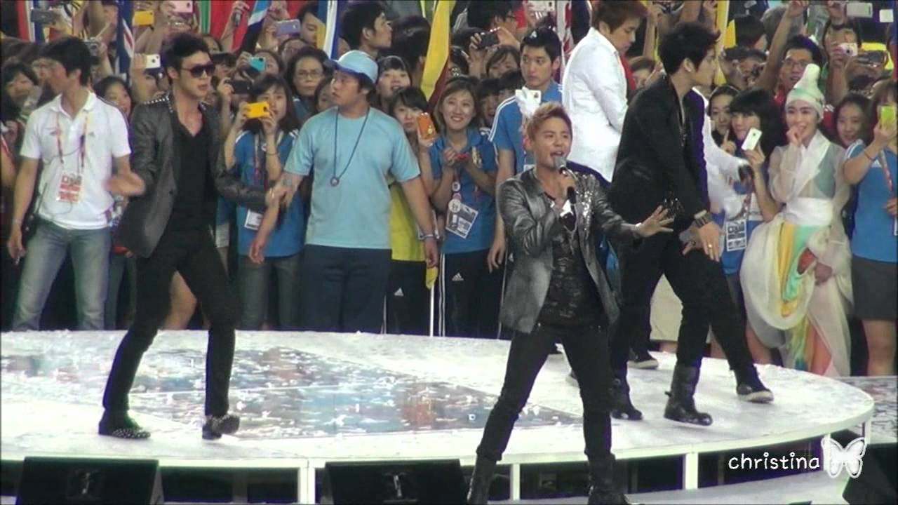 20110904 대구 세계육상대회 JYJ - get out