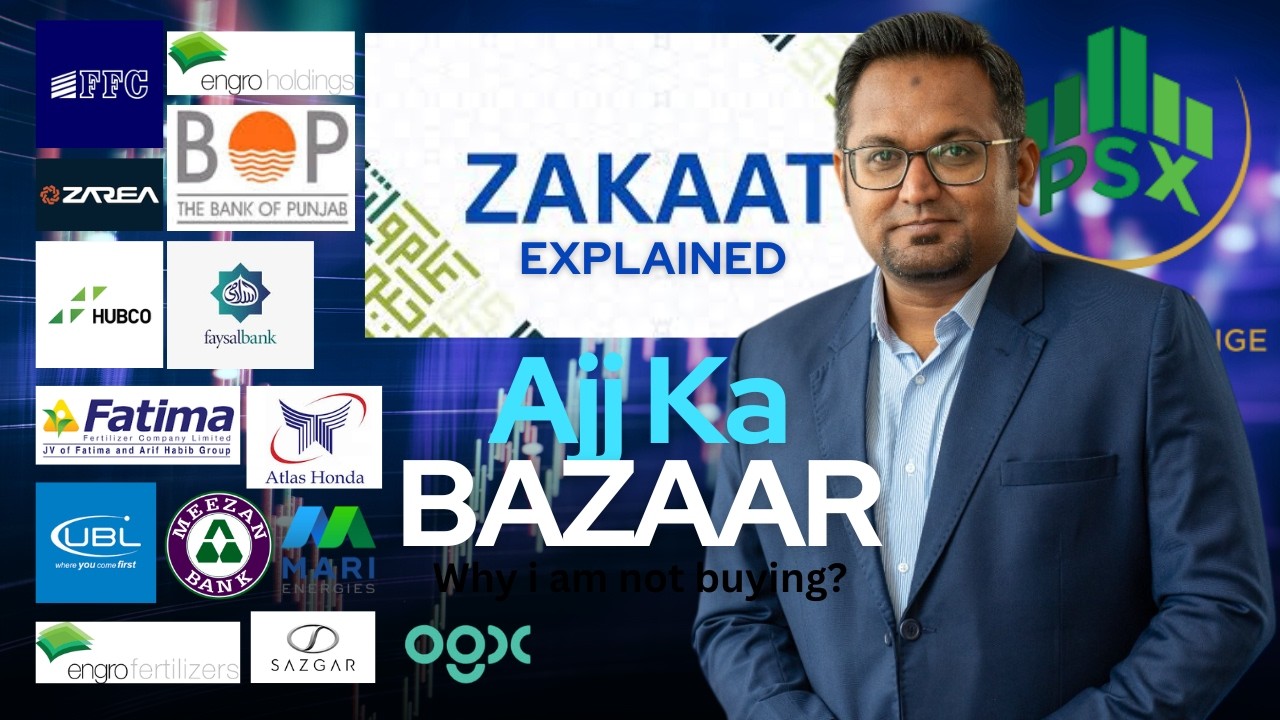 Ajj Ka Bazaar | KSE-100 Outlook + Zakat Explained for Investors & Traders | PSX Stock Picks