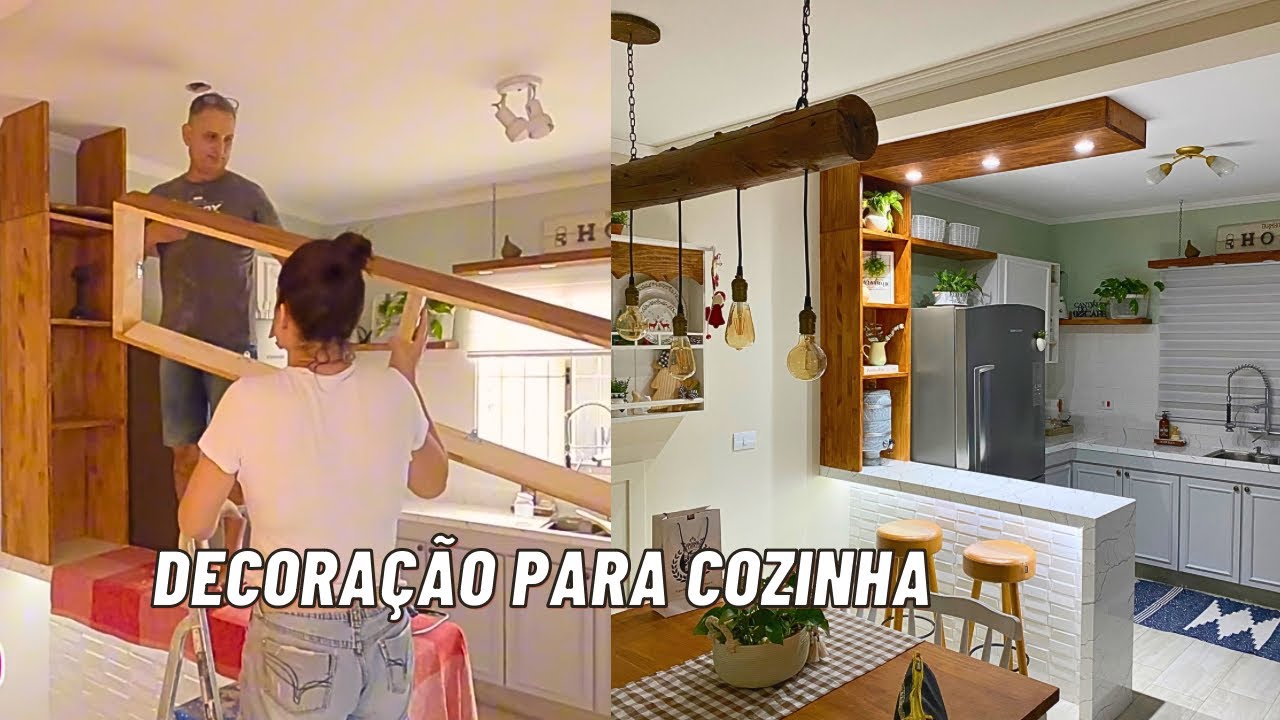 COMO FIZEMOS UMA DECORAÇÃO LINDA PARA COZINHA SEM GASTAR MUITO!