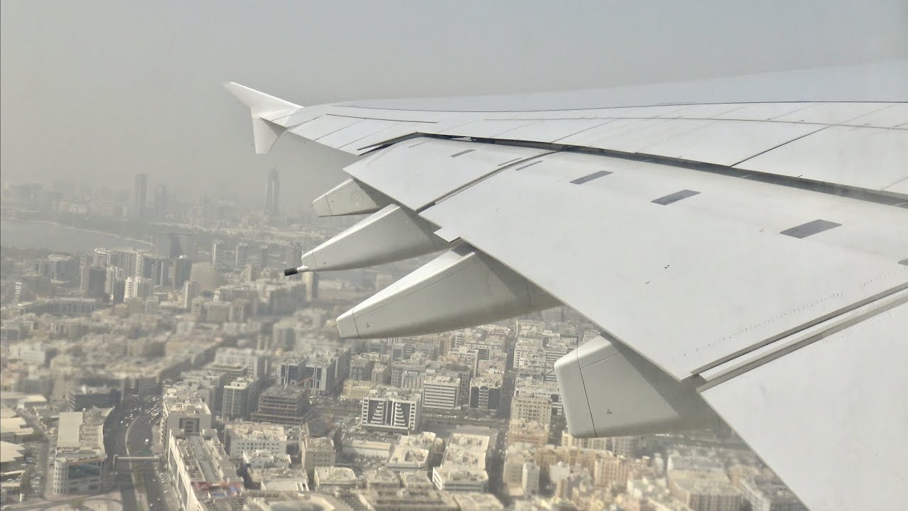[4K] Emirates A380-800 Take-off from Dubai (DXB) - Massive Wingview!