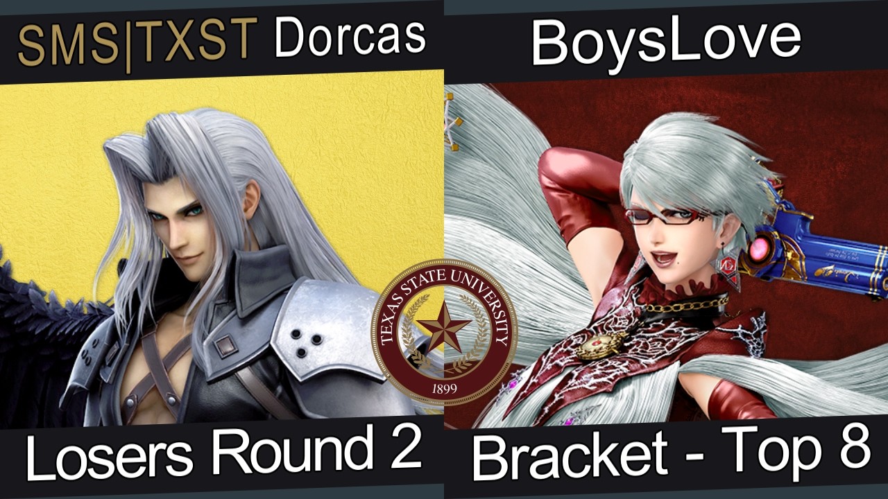 [Smash at George's #75] Bracket - Top 8 - SMS|TXST | Dorcas (Sephiroth) VS BoysLove (Bayonetta)