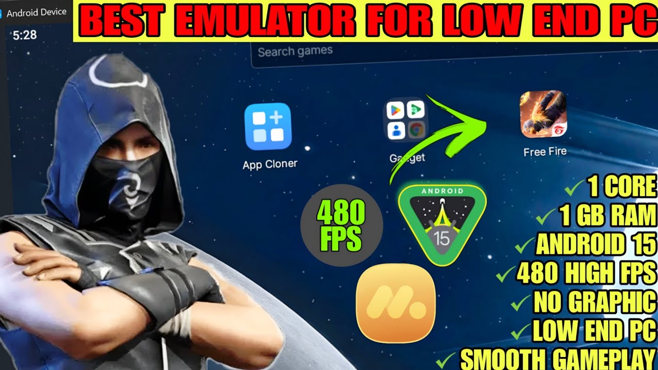 Best Emulator For Low End Pc & Laptop To Play Free Fire Android 15 Emulator How To Play Ff In Pc