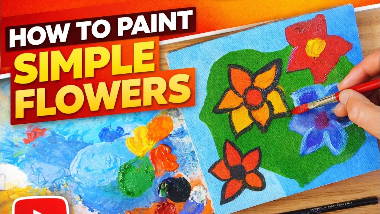 Paint with me #simpleflowermaking 