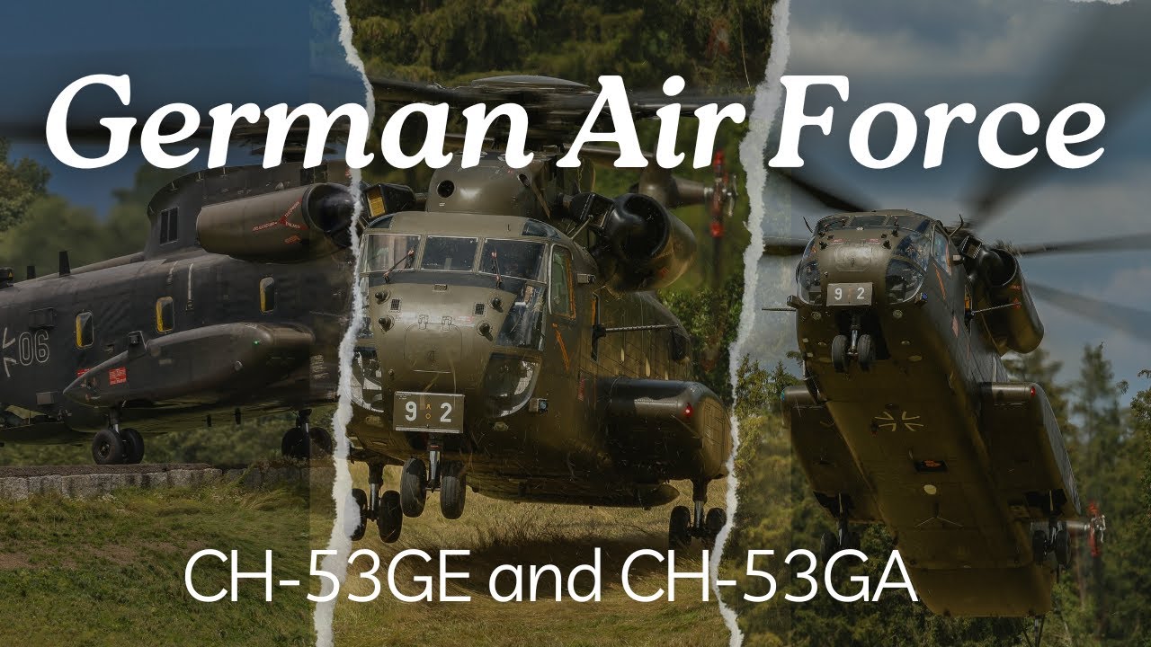 Training flight | German Air Force CH-53GE and CH-53GA