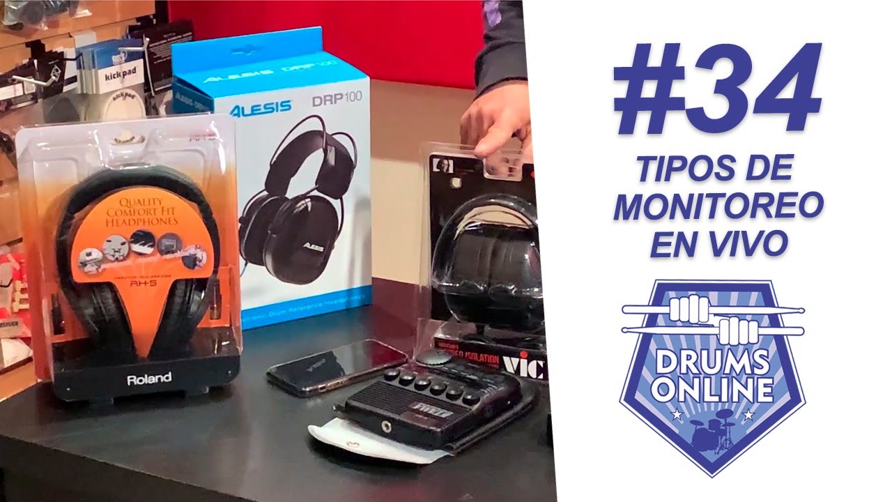 #DrumsonlineTips 34: Tipos de MONITOREO en VIVO para BATERISTAS