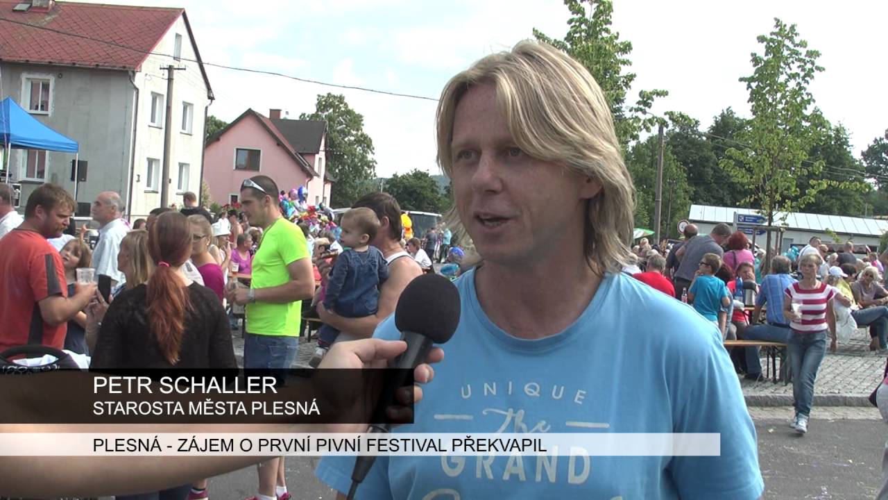 Plesná: Zájem o první pivním festival překvapil (TV Západ)