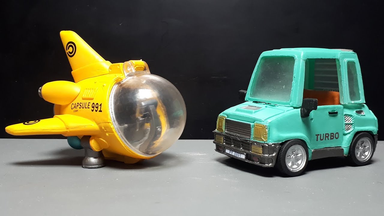 Dragon Ball Bulma's Renault R5 Turbo & Yamcha's Airplane 115 by JacksDo resin mini vehicle Anime Toy
