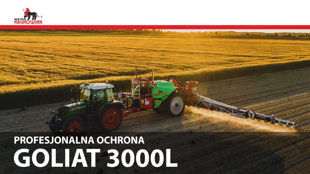 Opryskiwacz polowy przyczepiany Goliat 3000L 18M PHR / Weź sprawy w swoje ręce / skonfiguruj maszynę