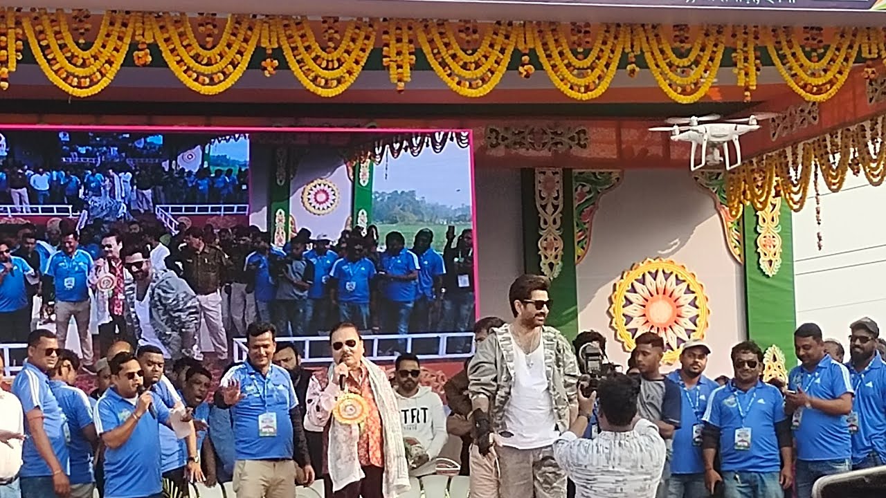 সিংটিতে জিৎ দা নাচে গানে সবাইকে মাতিয়ে দিল ||Superstar Jeet || সুকান্তপার্ক || 2026 || @PMCreative 