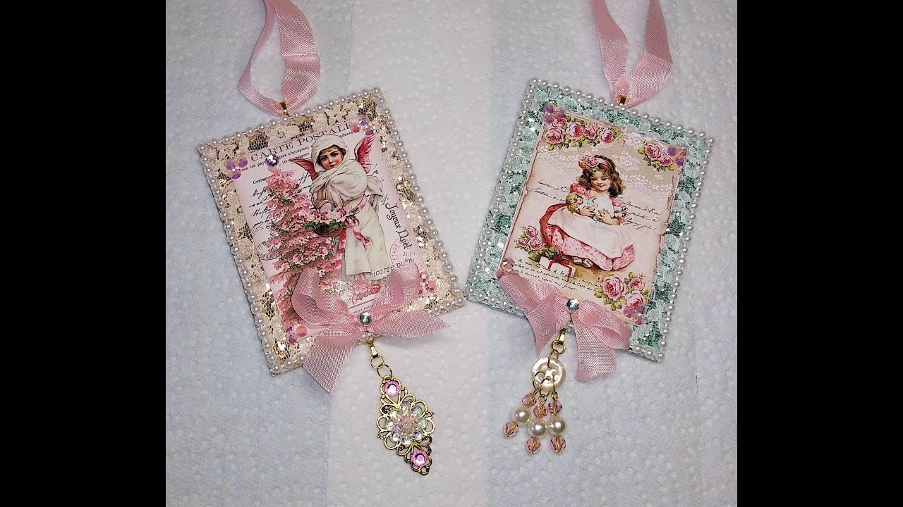 DIY~Beautiful & Simple Victorian Keepsake Christmas Ornaments Using Inkjet Printer!