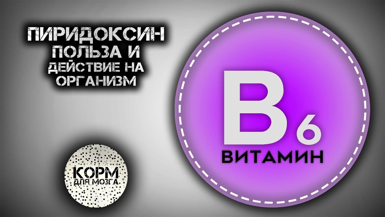 Пиридоксин (Витамин B6). Польза и действие на организм.