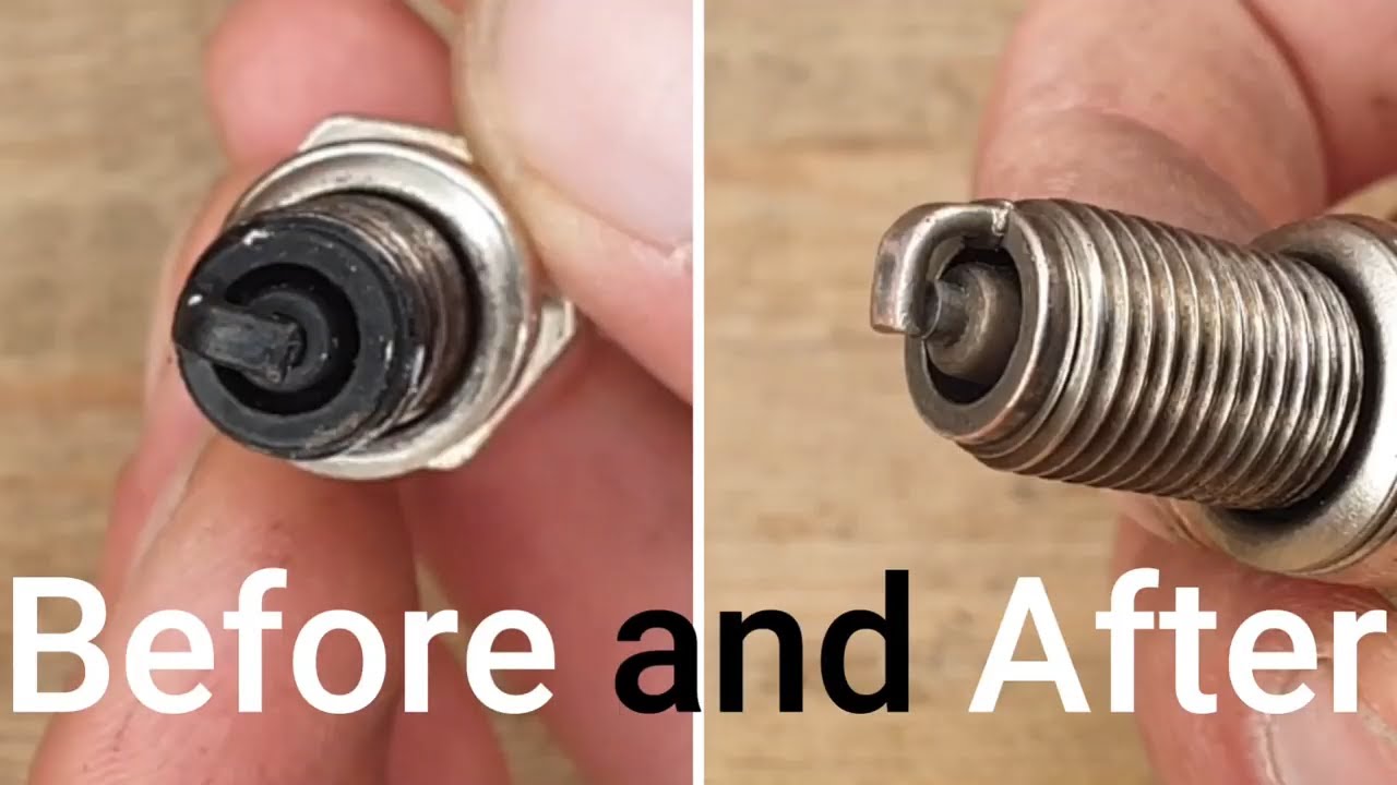 how to clean a fouled spark plug