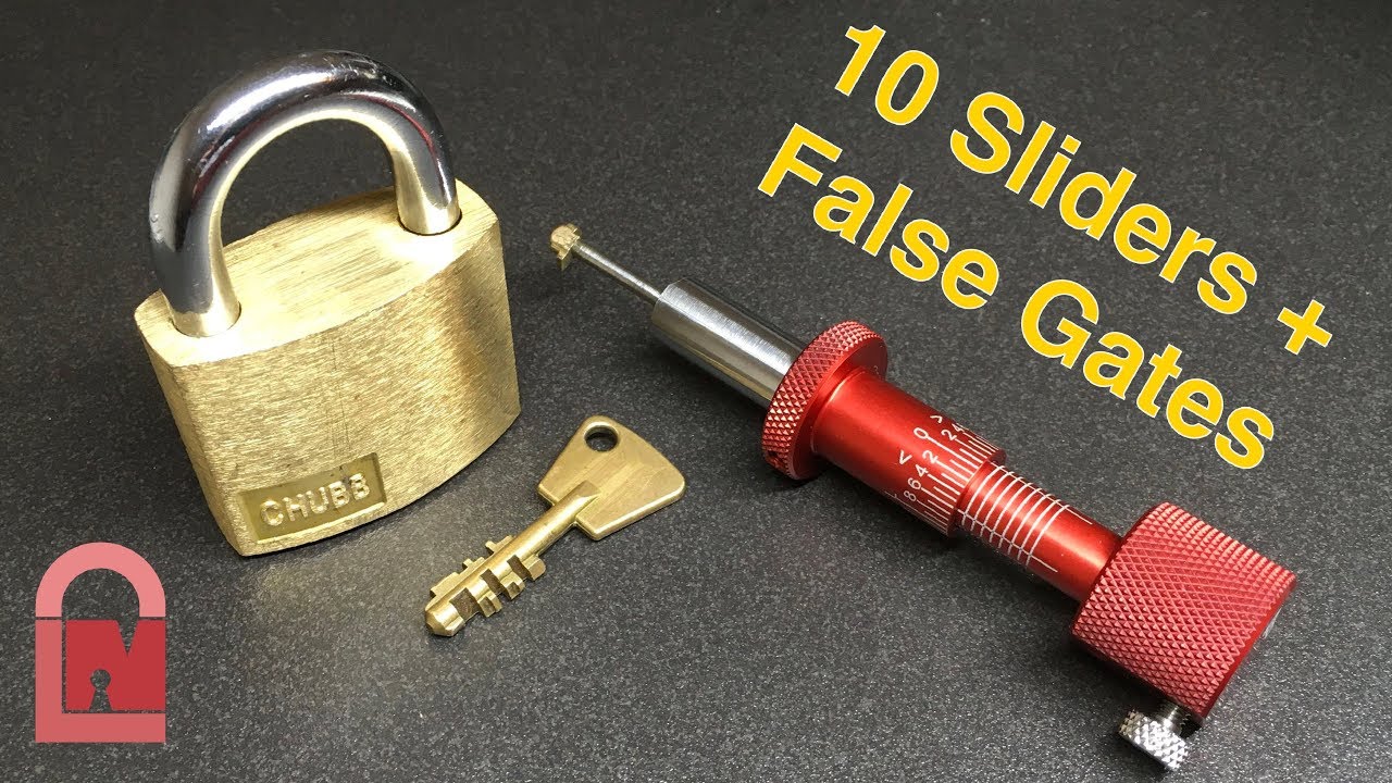 Chubb AVA 1K42 10 Slider Padlock Picked