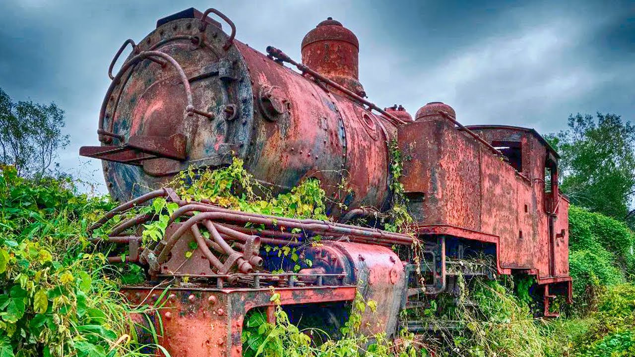 Creepiest Abandoned Steam Trains Found Across America