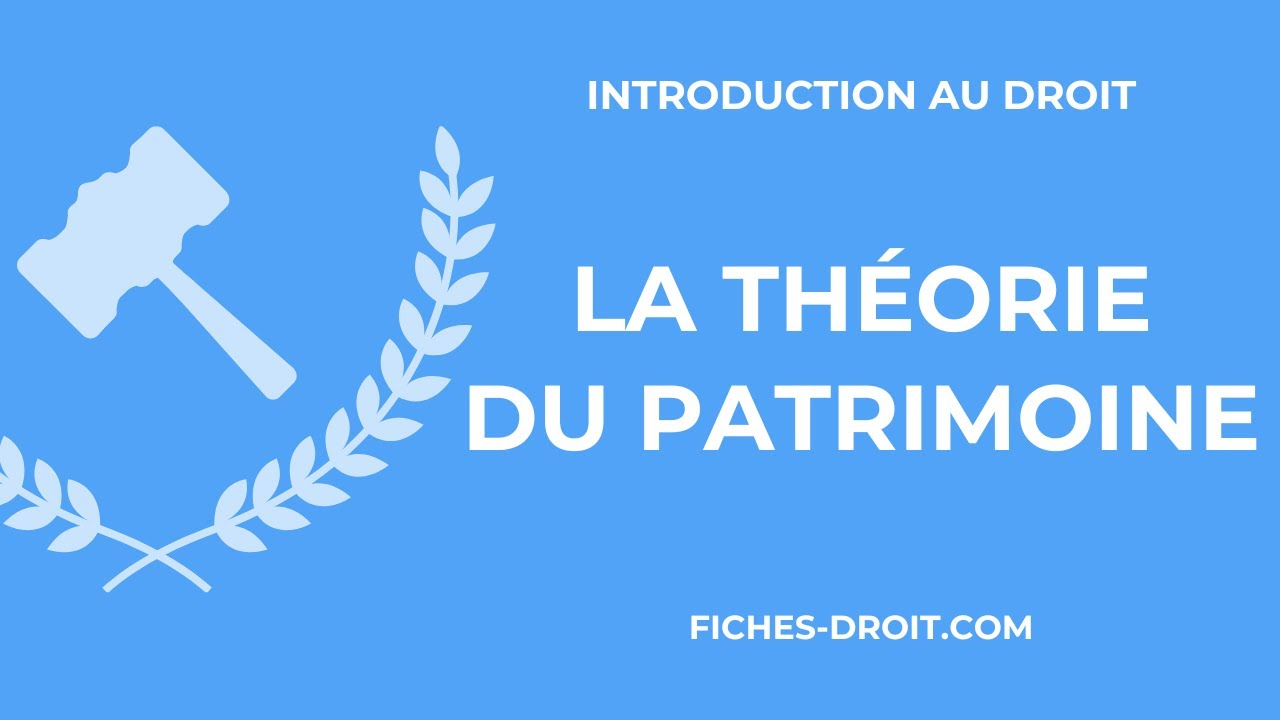 La théorie du patrimoine d’Aubry et Rau
