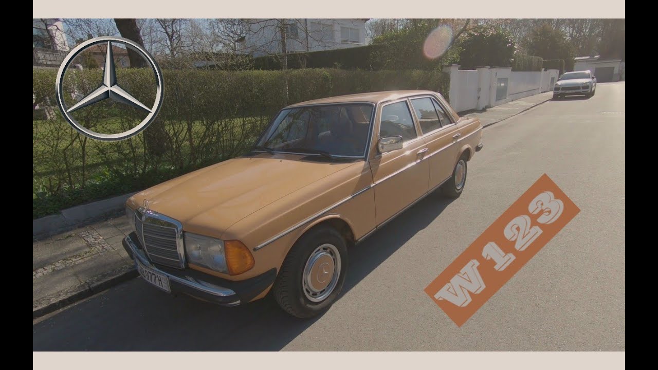 restored Daimler-Benz W123 from 1977 cruising in Bavaria #vintage #w123 #garage H-Zulassung Mercedes