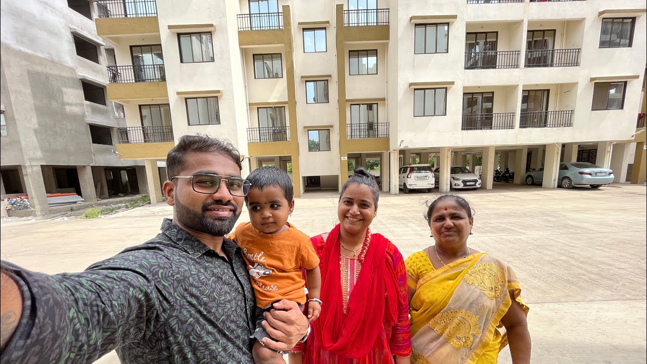 शिवांजलीला पहिल्यांदाच नवीन घर दाखवायला घेऊन गेलो 🤓| 2bhk flat in navi mumbai | home tour 🏡