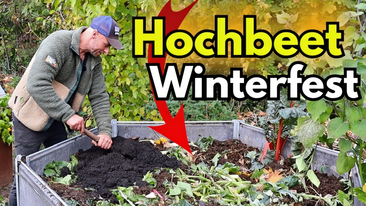 So bereitest du Dein Hochbeet perfekt auf den Winter vor! ❄️ Mit Auffüllen und Pflege-Tipps!