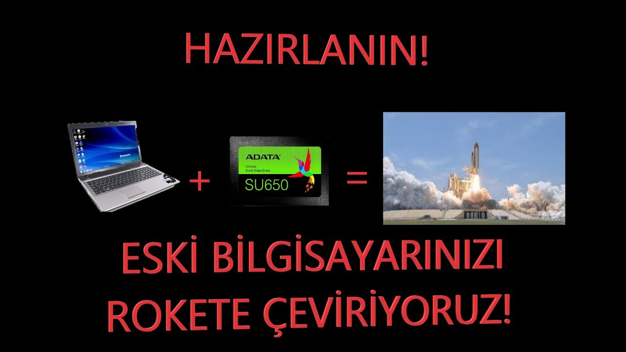 Kendin yap #1 Eski Notebook bilgisayara Adata SU650 SSD disk ile doping!