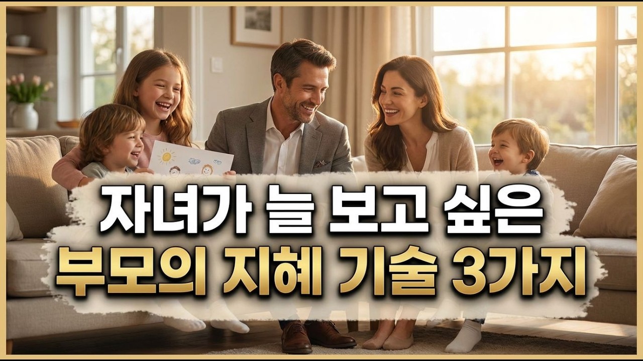 자녀가 늘 보고 싶은 부모가 되는 숨은 심리 3가지 지혜