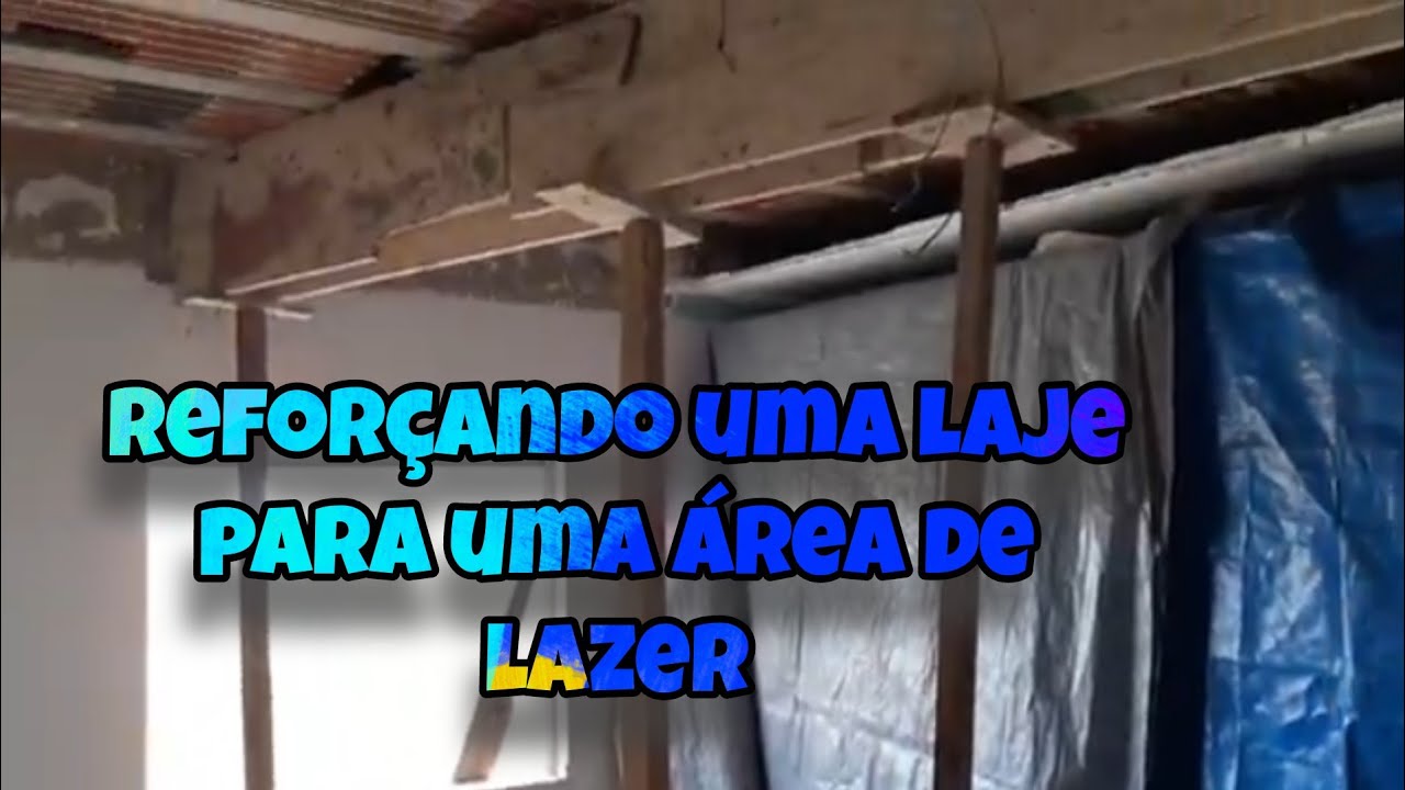 Reforçando uma laje já pronta.