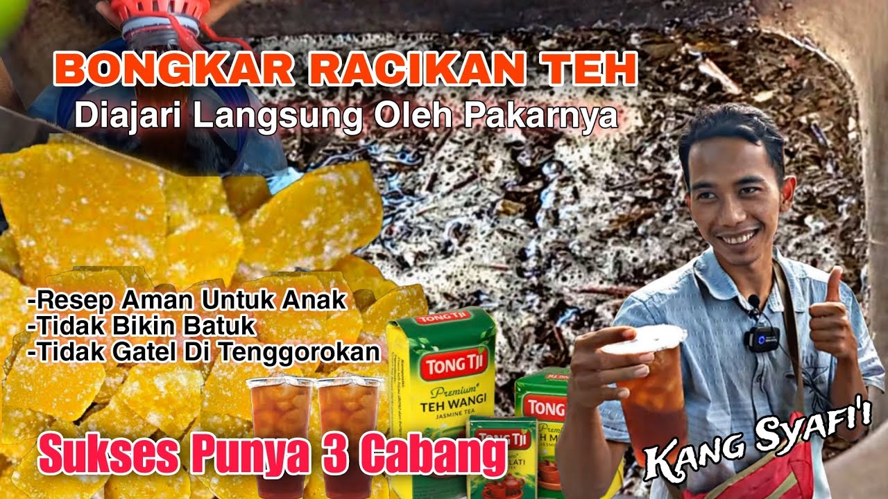 PRAKTEK BIKIN ES TEH JUMBO 3000 LENGKAP SAMPAI BISA JUALAN | Langsung Dari Pedagang Yang Sukses
