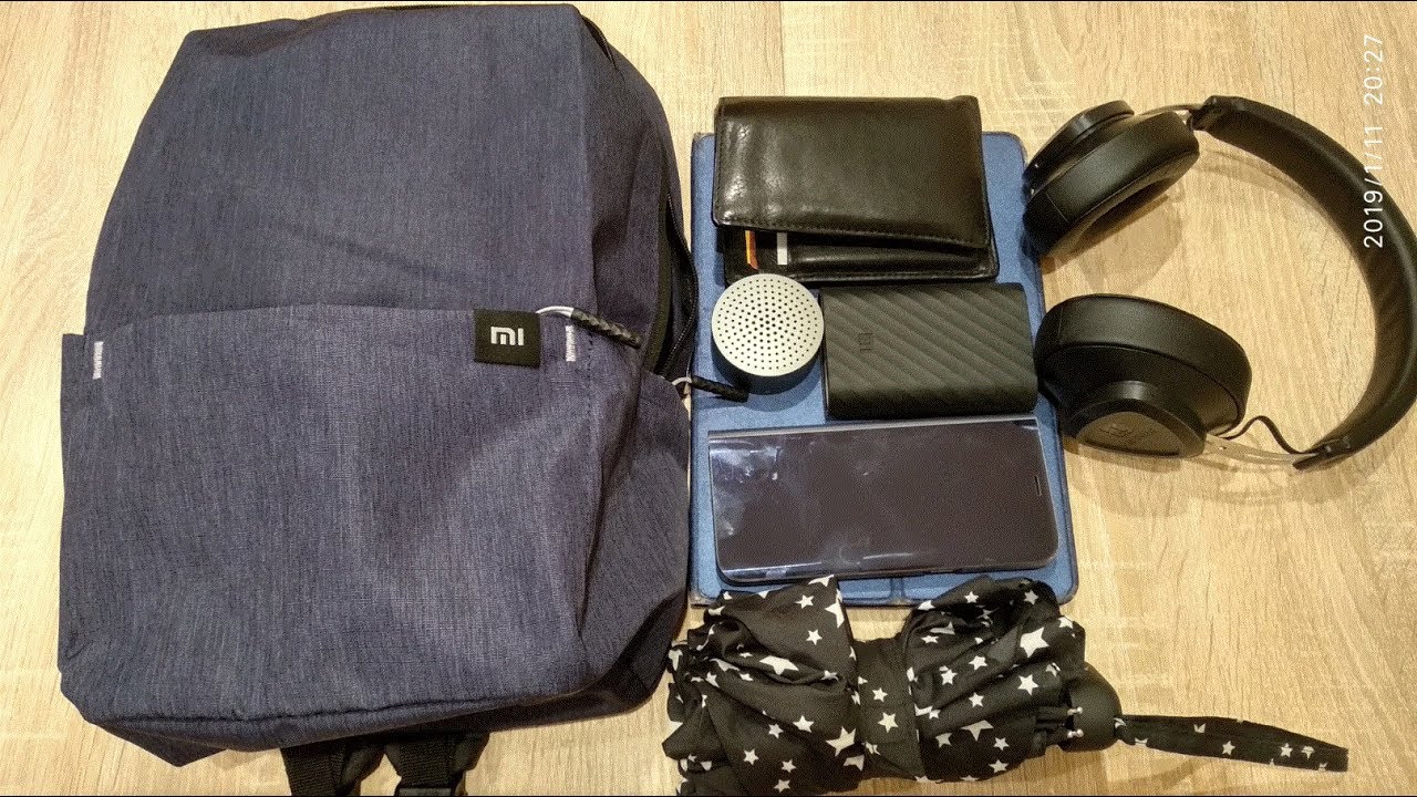 Xiaomi 10L Backpack unpacking