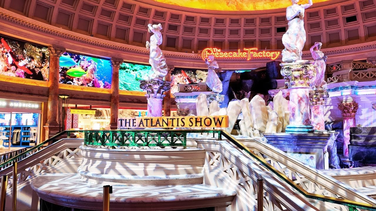 Morning Walk Inside The Forum Shops At Caesars Palace Las Vegas