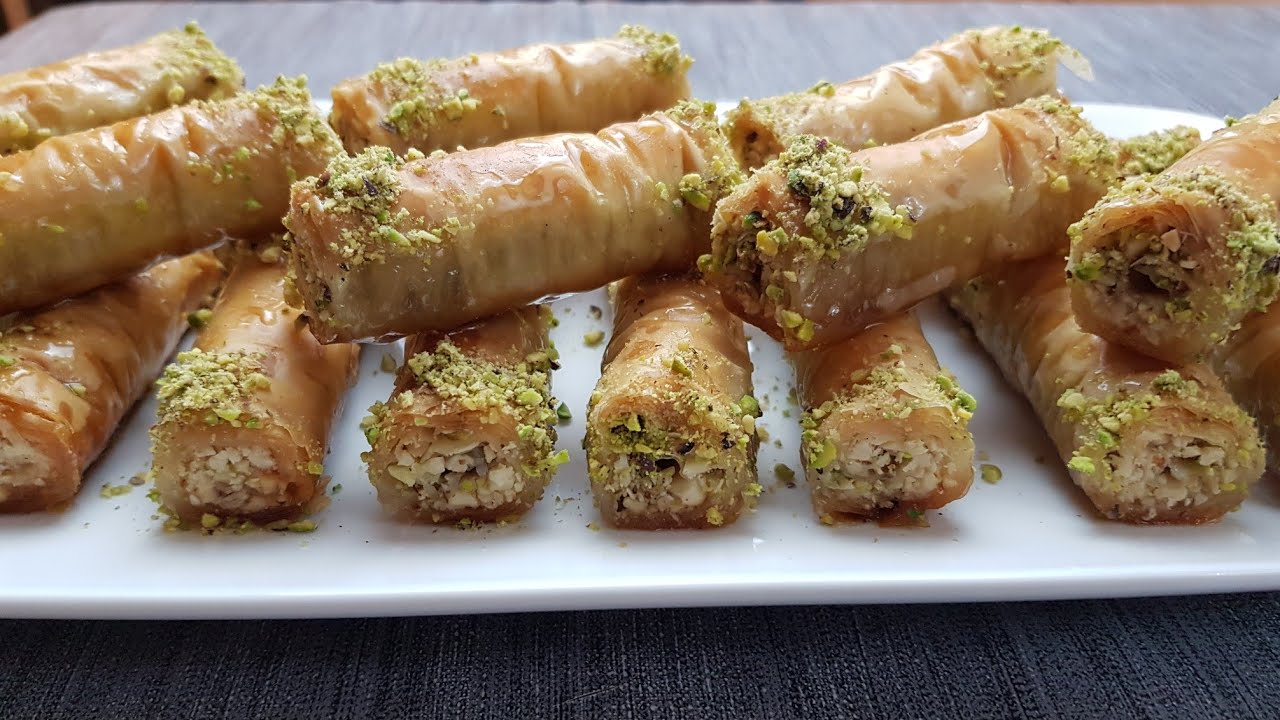 Baklawa Rolls - Baklava Turc FACILE et RAPIDE à la pâte à filo