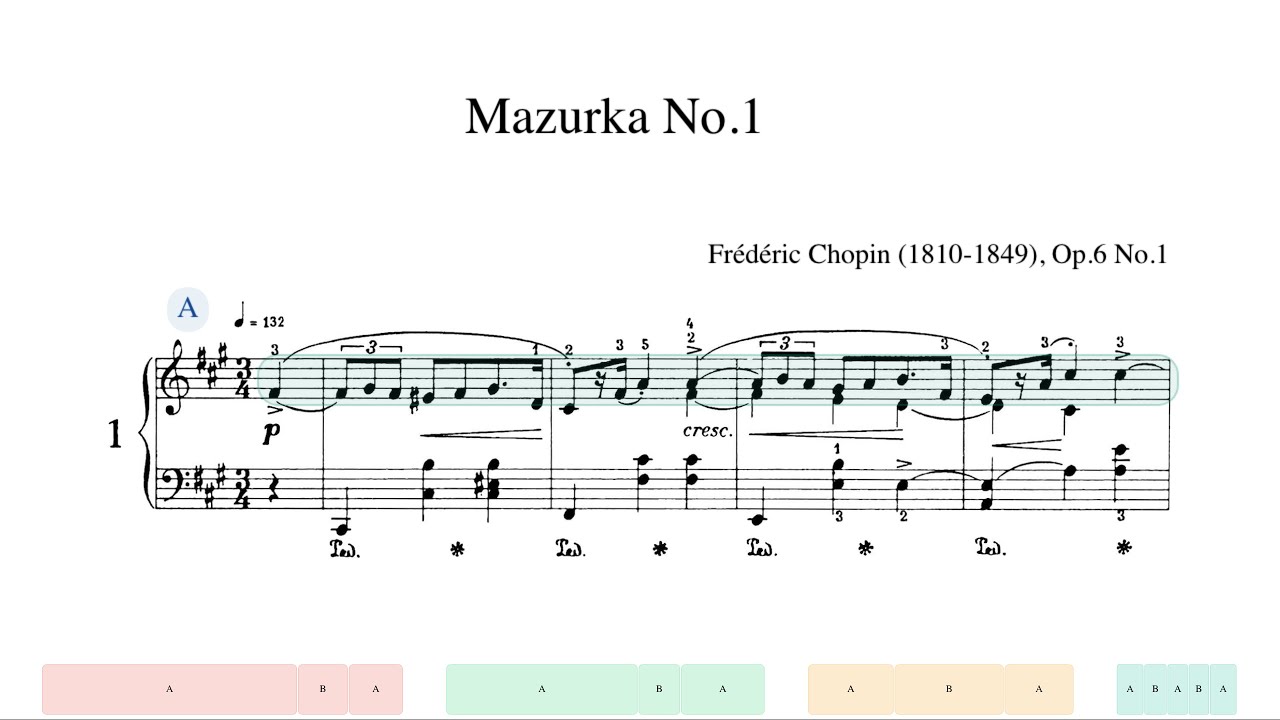 Chopin, 4 Mazurkas (No.1~4), Op.6 No.1~4 (Adam Harasiewicz, Nikita Magaloff)