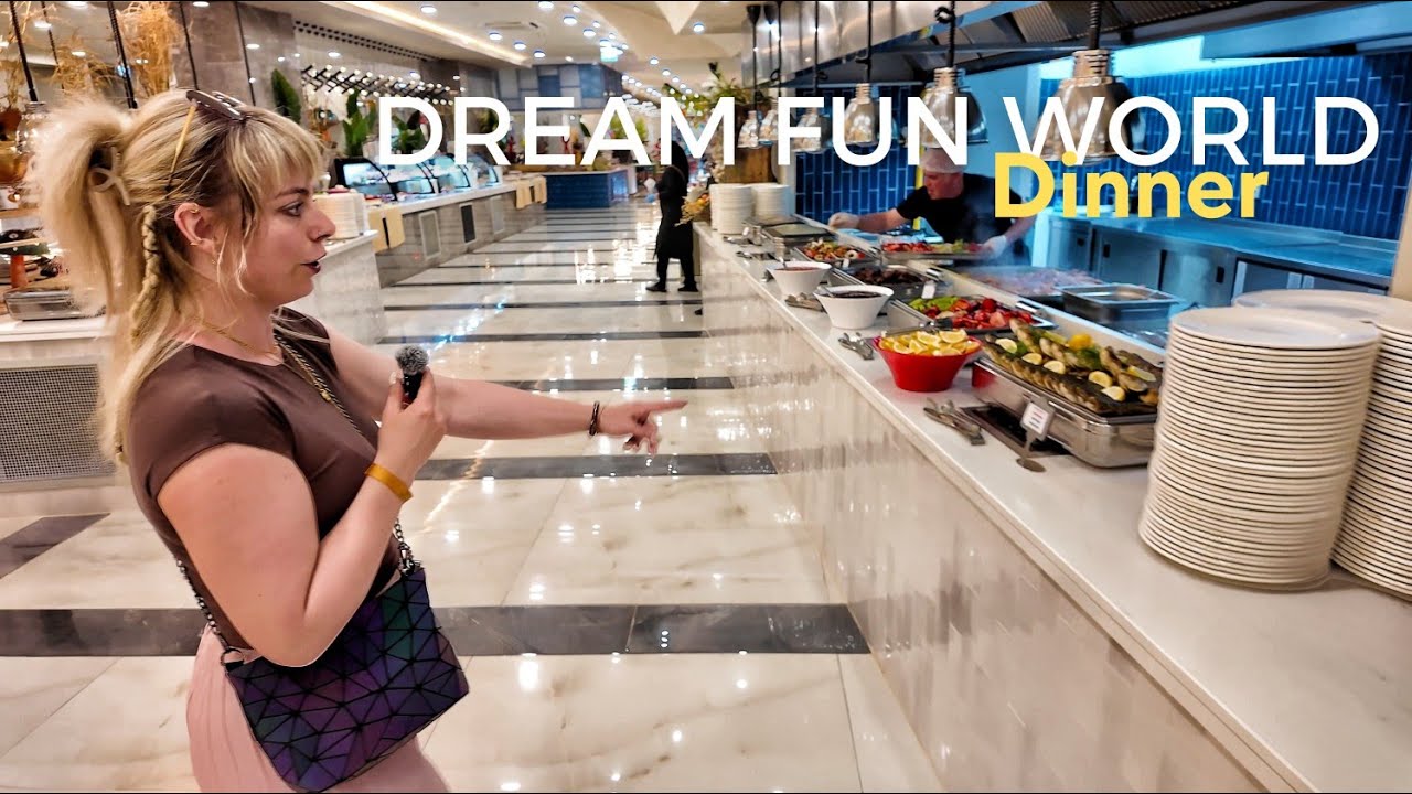 Dream Fun World 🇹🇷 Abendessen #dream #türkei #2025 #side #ostern