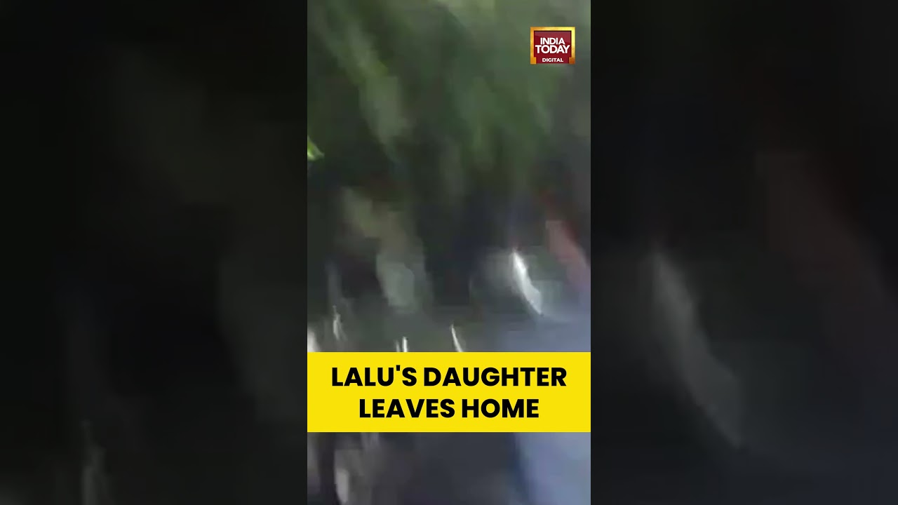 Lalu's Daughter Rohini Acharya Leaves Home | India Today