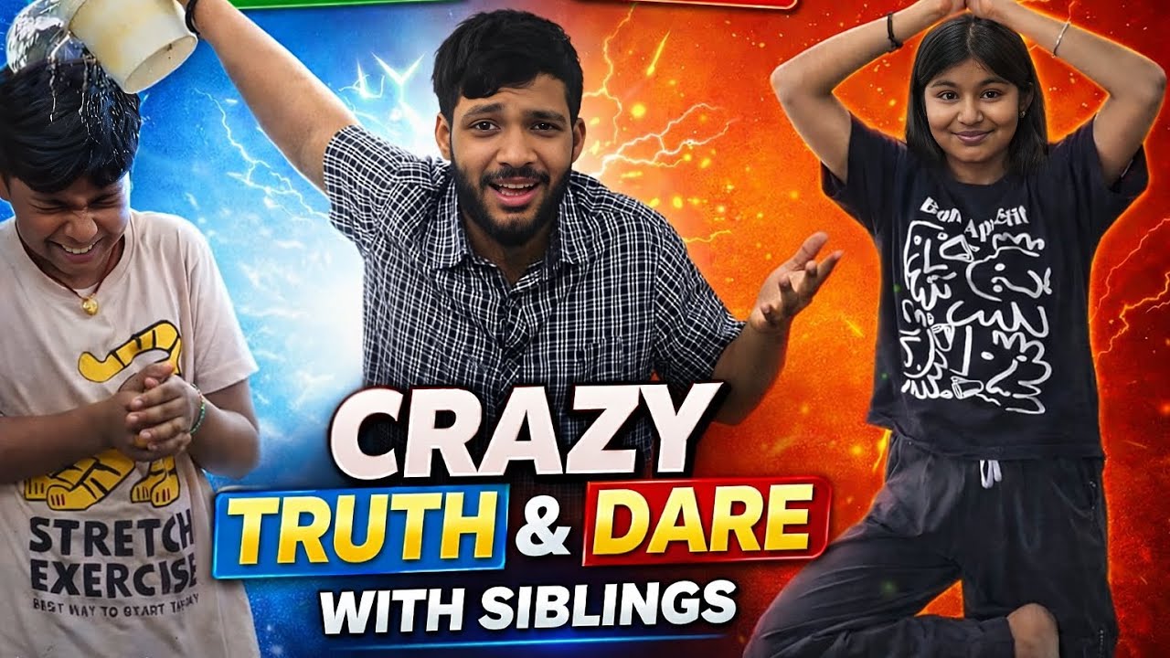 Siblings ke Saath CRAZY Truth or Dare 😱 | Secrets Out & Dangerous Dares! #TruthOrDare  #FamilyFun 