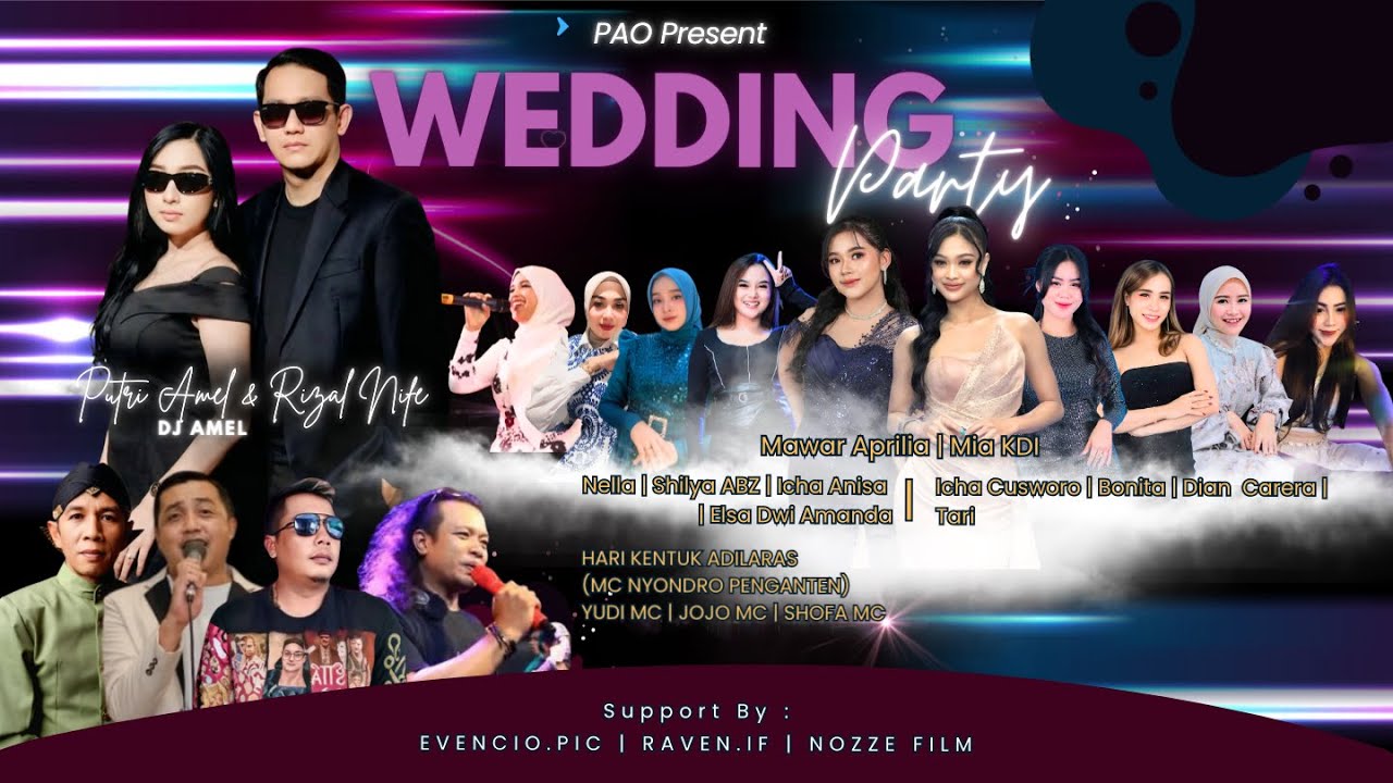 🔴 LIVE STREAMING WEDDING PARTY DJ PUTRI AMEL & RIZAL NIFE