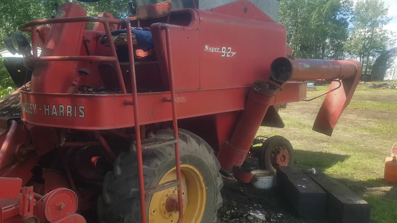 Massey Harris super 92 combine first run 20 years.