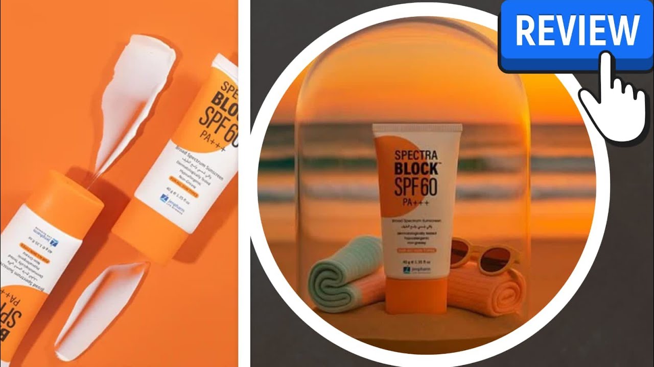 Best Sunblock//SPECTRA BLOCK SPF 60// Review//Jenpharm SkinCare Product//Sun Shield | No White Cast