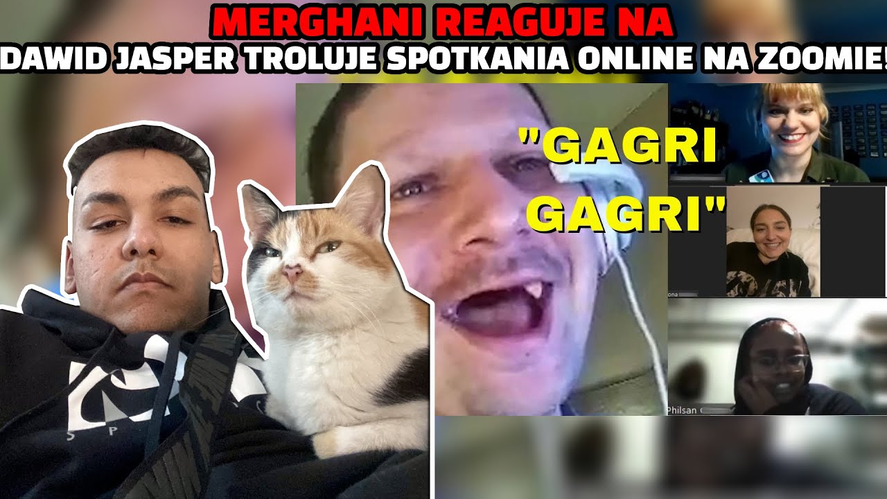 Merghani reakcja na Dawid Jasper TROLUJE SPOTKANIA ONLINE na ZOOMie!