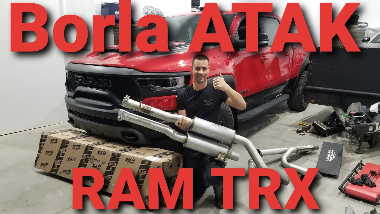 Borla ATAK Exhaust RAM TRX Install And Drive