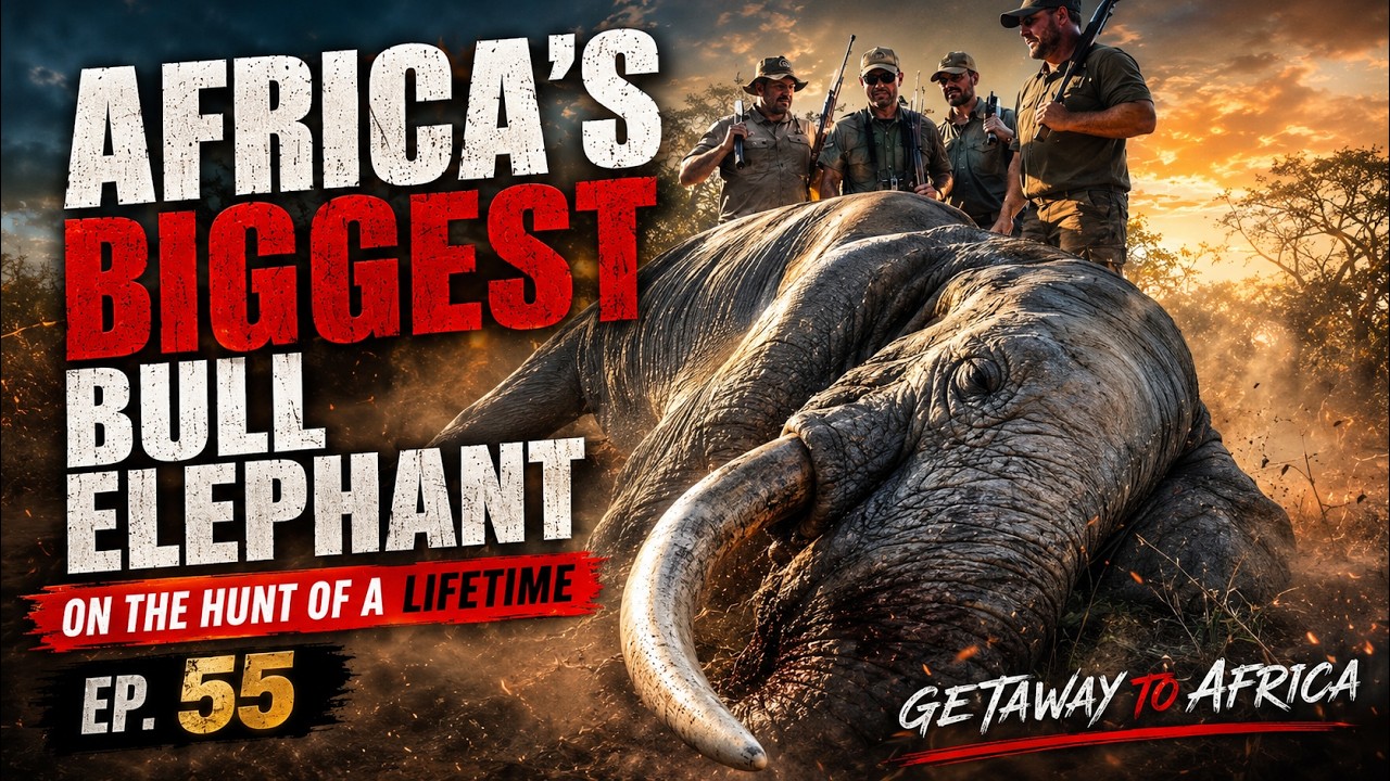 Getaway To Africa - Episode 54 Big Bull Elephant Hunt In Botswana.