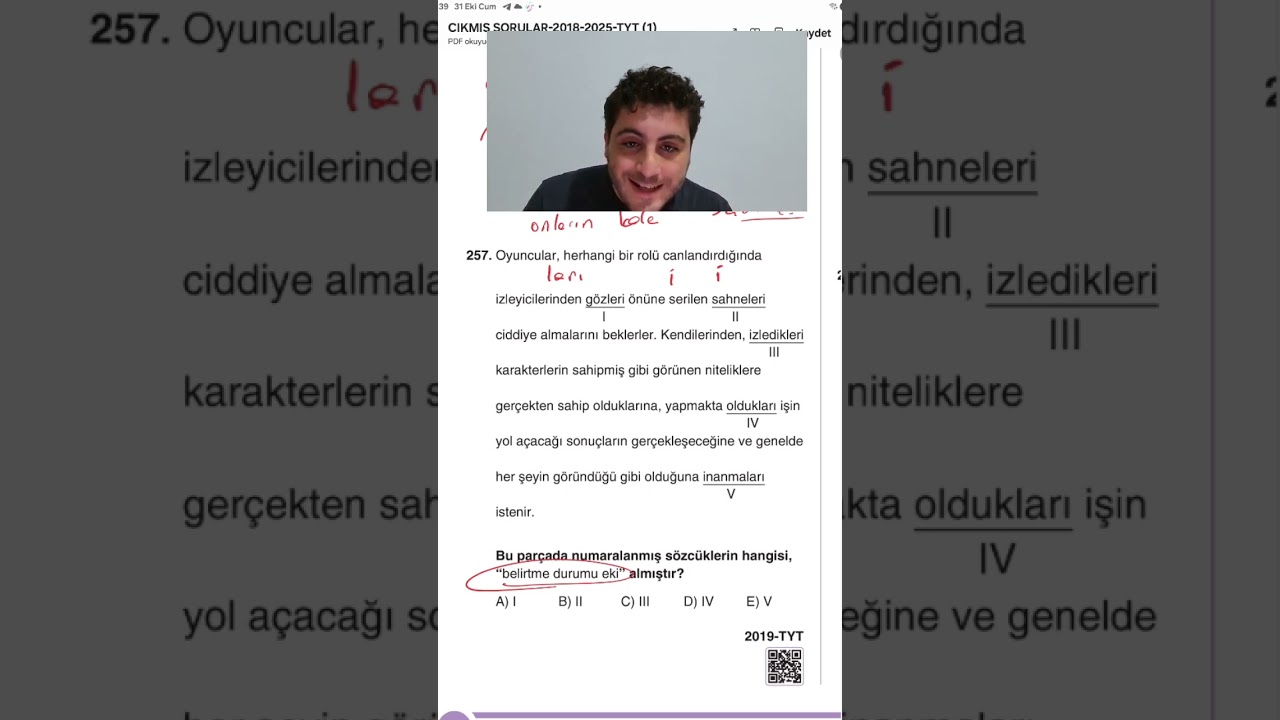 TYT Türkçe Çıkmış Dilbilgisi soruları çözümü tiktok canlı